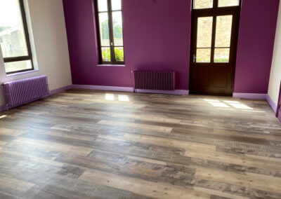 Pose de parquet colle